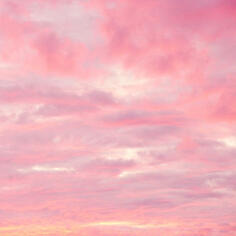 a pink sunset sky
